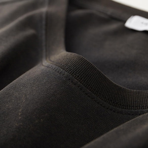 Camisetas negras puras de 250g para hombre, camisetas de verano 100% algodón jersey, camisetas nuevas de manga corta para hombre, camisetas estilo streetwear. - Product Image 6