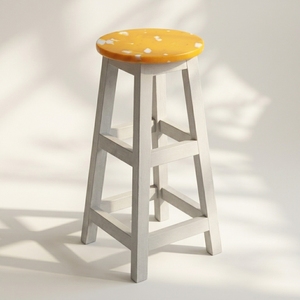 4GoodThings Recycled Plastic Eco-Friendly Bar <b>Stool</b> with Minimalist Design Steel Frame for Home Bar Hotel Farmhouse <b>Outdoor</b> Use - Product Image 2