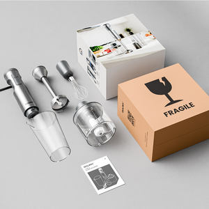 हाथ विसर्जन ब्लेंडर 1000w शक्तिशाली 4-इन-1, स्टेनलेस स्टील स्टिक फूड मिक्सर, 700 मिली मिक्सिंग बीकर, 500 मिली प्रोसेसर - Product Image 5