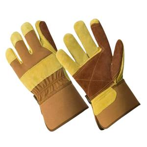 High Quality Industrial Safety <b>Gloves</b> Men Women Construction Polyester PU Leather Working <b>Gloves</b> - Product Image 5