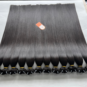Extensiones de cabello natural vietnamita virgen natural sedoso trama recta 100% de alta calidad al por mayor cutícula alineada cabello humano - Product Image 6