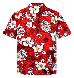 Camisa Hawaiana Personalizada para Hombre, con Cuello de Botones, Manga Corta, Estampado Floral, Satén Elástico en 4 Direcciones, Secado Rápido, para Vacaciones de Primavera, Playa Tropical - Product Image 1