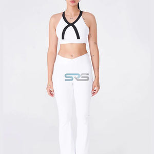 Sujetador Deportivo de Yoga para Mujer, Transpirable, con Logotipo Frontal en Malla, Soporte Medio, Sin Costuras, para Gimnasio y Fitness - Product Image 2