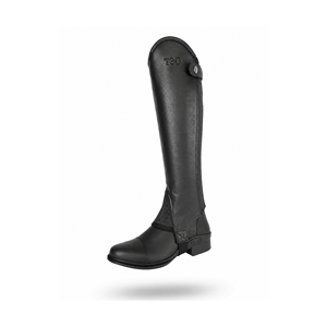 Polainas de Cuero Genuino para Equitación Inglesa, Medias Polainas Ecuestres con Cierre de Cremallera Ajustable, Protectores de Piernas para Competición y Entrenamiento OEM - Product Image 6