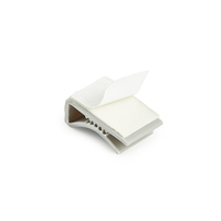 Clip adhésif pour câble Essentra, pince adhésive plate pour câble, organisateur de câbles en PVC gris SR 1789, clip adhésif pour câble plat