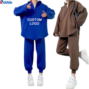 Conjunto Deportivo Unisex Personalizado de Última Tendencia, Sudadera con Capucha y Cierre de Media Cremallera, Pantalones Largos, Corte Regular, Color Sólido, Ropa Casual de Invierno - Product Image 6