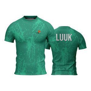 T-shirt décontracté pour homme, col rond, manches courtes, respirant, antibactérien, 100% polyester, coupe classique, séchage rapide - Product Image 4
