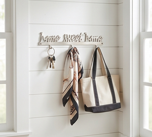 Stainless Steel Home Sweet Home <b>Hook</b> Mirror Finished Elegant Design Perfect For Bathroom Kitchen Storage And Decor - Product Image 5