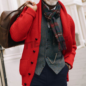Premium Casual <b>Men</b> <b>Cardigans</b> With <b>Long</b> Sleeve Knit Construction <b>For</b> Modern Everyday Wear <b>Men</b> <b>Cardigans</b> - Product Image 5