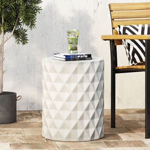 Lightweight <b>Outdoor</b> Concrete <b>Side</b> <b>Table</b> for <b>Outdoor</b> Living - Product Image 1