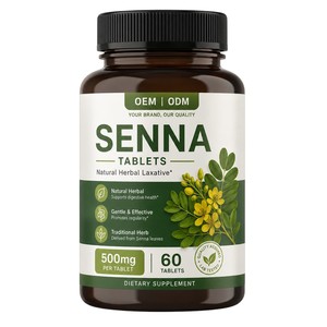 Comprimés de feuilles de séné 100 % naturels les plus vendus – Comprimés de séné de qualité alimentaire à base de plantes pour améliorer la santé digestive et reproductive - Product Image 1