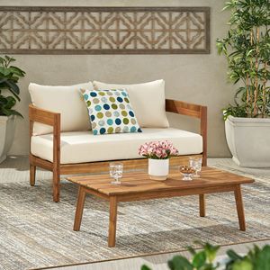 Brooklyn Loveseat and Coffee Table <b>Garden</b> <b>Set</b> - Product Image 1