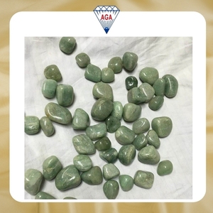 Pierres précieuses naturelles d'aventurine non percées, pierres roulées en vrac, vente en gros, approvisionnement en pierres précieuses pour la fabrication de bijoux, artisanat, cadeaux - Product Image 2