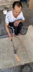BEST-SELLER |   Rouleau de toile de rotin tissée en cannage pour la décoration murale intérieure et l'artisanat, vente en gros Vietnam - Product Image 5