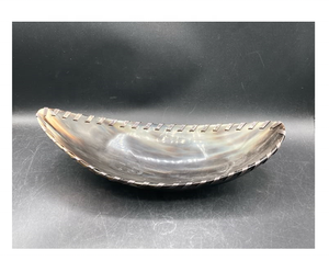 Bol à salade et à fruits vintage en corne de buffle sculptée, vaisselle indienne en corne, idéal pour les cadeaux d'affaires - Product Image 6