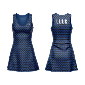 Vestido de Tenis sin Mangas a Cuadros para Mujer LUUK, Cuello Redondo, Secado Rápido, Ajustado, Ropa Deportiva para Todas las Temporadas, Estampado Sublimado - Product Image 4