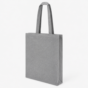 กระเป๋าผ้าแคนวาสรีไซเคิล 225 GSM ขนาด 38x42x8 ซม. มีช่องด้านใน ฐานกระเป๋ามีกั๊ก  รับทำโลโก้ตามสั่ง สำหรับงานโปรโมชั่น ช้อปปิ้ง ขายส่ง รับผลิตแบบ OEM - Product Image 3