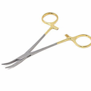 TC คีมหนีบกันยุง, คีมหนีบแบบแมนนวลพร้อมที่จับสีทองเครื่องมือผ่าตัดทำจากสเตนเลสสตีลได้รับการรับรอง CE - Product Image 2