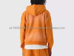 Conjunto de Sudadera con Capucha y Pantalones Deportivos Ligeros de Alta Calidad con Cierre, Logotipo Personalizado, Ropa Urbana de Invierno, Tallas Grandes, Personalizable, 100% Algodón - Product Image 4