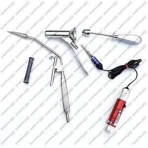 เครื่องมือผ่าตัดแบบใช้ซ้ำได้สำหรับรักษาโรคริดสีดวงทวาร ยี่ห้อ OEM คุณภาพพรีเมียม ผลิตจากสแตนเลสสตีล ประกอบด้วยเครื่องดูดแบบแมนนวล, ที่รัด, โพรคโตสโคป และอานอสโคป - Product Image 3