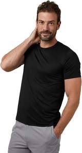 T-shirt de sport Polystar haute performance, blanc, respirant, extensible, anti-transpiration, coupe confortable, pour entraînement, sport et usage quotidien - Product Image 2