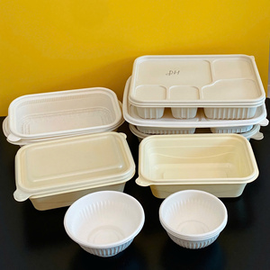 High Quality Cornstarch Biodegradable Food Storage Container Eco Friendly Disposable <b>Lunch</b> <b>Box</b> for Hot Sale 2025 - Product Image 5