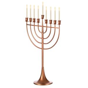 Premium Decorative Metal Menorah Candle Holder For Festival Lighting And Stylish Interior Decoration - Product Image 5