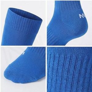 Blue <b>Knee</b> <b>High</b> <b>Socks</b> for Adults Soccer Breathable Knitted Spandex Polyester Sport <b>Socks</b> Summer Regular Style Solid Color - Product Image 4