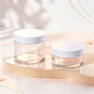 Tarro Redondo de Plástico PET de 50 ml y 100 ml con Tapa - Envase Dosificador de Boca Ancha - Tarro Transparente para Crema - Product Image 6