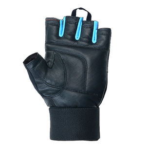 Gants de sport respirants en cuir de vachette antidérapants à manchette longue pour hommes et femmes, personnalisables (logo et couleur) pour la musculation et l'entraînement en salle de sport – Offre Spéciale - Product Image 2