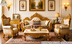 Juego de muebles de sala de estar modernos de madera de teca Juego de sofás de madera de sala de dibujo único Muebles de sala de estar de madera de teca hechos a mano - Product Image 5