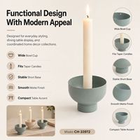 Modern Metal Konik Mumluk Minimalist Masa Dekoru Toptan Ev Dekorasyonu Yemek Odası Perakende Koleksiyonları