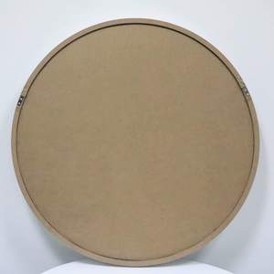 Classic Gray Wooden Round Wall <b>Mirror</b> Elegant Gray Framed Vanity <b>Mirror</b> for Living Room Bedroom Home Decor - Product Image 2