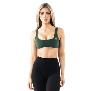 Soutien-gorge de sport pour femme Chelsea Green à col carré, sans couture, haute maintenante, extensible, pour yoga, gym, fitness, entraînement, vêtements de sport - Product Image 1