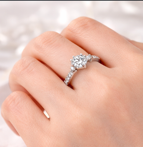 Bagues de fiançailles et de mariage unisexes en or naturel de luxe de haute qualité, diamants VS1 cultivés en laboratoire, plaqué or, personnalisation disponible, vente en gros - Product Image 3