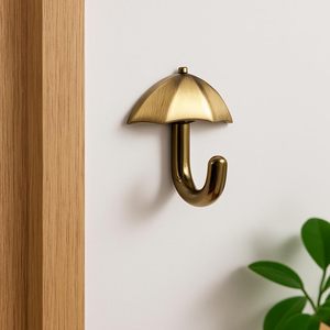 Golden Umbrella Look <b>Hook</b> Strong Heavy Duty Stainless Steel Waterproof Towel <b>Hooks</b> <b>Stick</b> <b>for</b> Bathroom Bathroom Towel Hang - Product Image 3