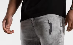 Shorts décontractés pour hommes en tissu Oxford 100 % coton de haute qualité, imprimé léopard, délavé à l'acide, séchage rapide, légers et confortables - Product Image 3