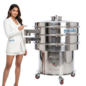 High Efficiency Automatic Digital Stainless Steel Vibro Sifter Machine PLC Core Components Powder Screening Grading Micron India - Product Image 5