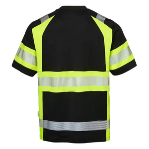 เสื้อยืดนิรภัยสะท้อนแสงกันน้ำ มองเห็นได้ชัดเจน แขนสั้น ผ้าฝ้าย 100% รับสกรีนโลโก้ สำหรับงานก่อสร้างและงานถนน - Product Image 2