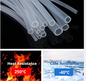 Tuyau flexible en silicone souple personnalisé, tube en caoutchouc à paroi mince, tube en silicone transparent de qualité alimentaire pour pompe péristaltique - Product Image 4