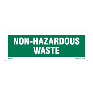 Étiquettes Brady pour déchets non dangereux, durables, laminées, impression claire pour l'identification des déchets de laboratoire et industriels - Product Image 3