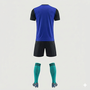 Proveedor Directo de Fábrica OEM, Uniforme de Fútbol 100% Poliéster, Antibacterial, Transpirable, de Secado Rápido, Ropa Deportiva Corta para Equipos, Personalizable - Product Image 5