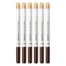 Ensemble de 6 fards à paupières Saem Saemul Eyeshadow Maker 03 Metallic Tearful Gold à prix réduit pour carnations moyennes - Product Image 1