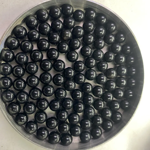 Esfera redonda lisa de ónix negro natural de 5mm, cabujón de bola, tienda de piedras preciosas pulidas en línea a precio mayorista para ajuste de joyería - Product Image 1