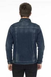 Chaqueta vaquera de talla grande, holgada, de alta calidad, a la moda, estilo nuevo, para hombre, otoño, con solapa, estilo retro, desgastada. - Product Image 2