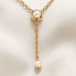 Collier élégant en laiton avec fausses perles, plaqué or, bijoux de mode pour femmes, vente en gros - Product Image 5