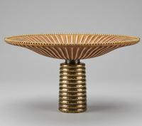 Ensemble de vases de table en bronze faits à la main avec bordure dorée et couvercles