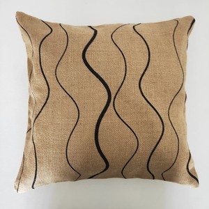 ปลอกหมอนอิงปอกระเจาทำมือตกแต่งพร้อมซิปซ่อนสไตล์บ้านไร่สำหรับโซฟาขายส่ง - Product Image 4