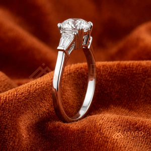 925 Sterling <b>Silver</b> Round Cut Engagement <b>Ring</b> for Women <b>Solitaire</b> Diamond Look Wedding Band Fine Jewelry - Product Image 2