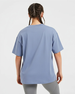 Camiseta de Verano para Mujer, Ligera, Transpirable, de Secado Rápido, Estilo Casual Urbano, Corte Regular, Hombros Caídos, con Logotipo Personalizado, Última Tendencia - Product Image 2